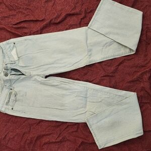 Striped Wide-Leg Jeans